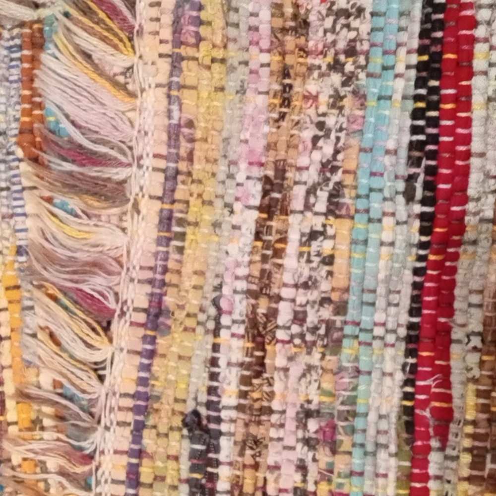 3 Vintage Handmade Rag Rug Place mats in great pre-owned condition